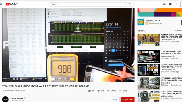 Desempenho de Ryzen por R$ 120?! Xeon E5 2620 v3 vs E5 1650 vs Ryzen 5 1600 AF vs R3 3100.Quem leva смотреть онлайн