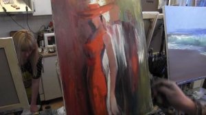 Научиться рисовать фигуру, девушку, курсы живописи маслом, Сахаров