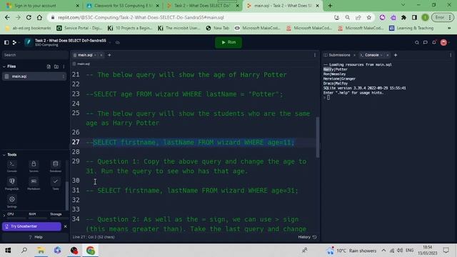 SQL Task 2 смотреть онлайн