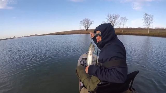 Deep Channel Striper fishing on Kayak 11/25/2015 смотреть онлайн