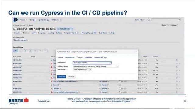 BDD and Cypress.io in Testing a Multinat. Netbanking Solution Szilvia Orbán | Tesena Fest Online смотреть онлайн