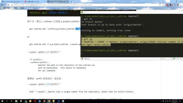 git subtree tutorial - how to create git subtree - Part 1 смотреть онлайн
