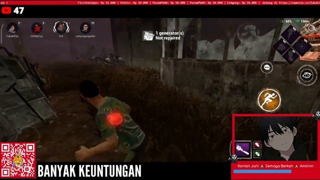 Giveaway udah di bagiin ye~ Next 10K Subs giveaway apa ya? | Dead By Daylight Mobile NetEase Live смотреть онлайн