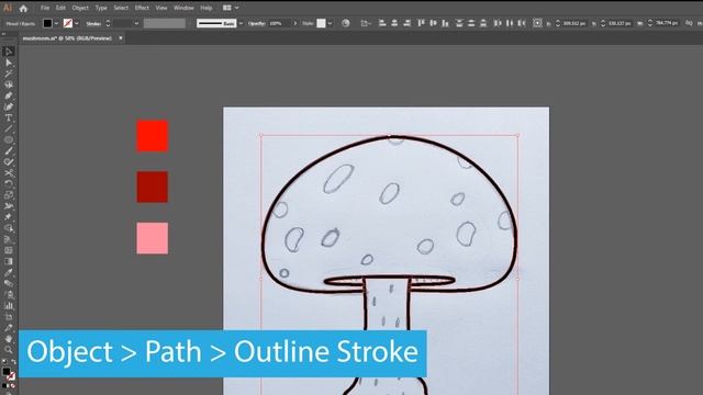 How to create a vector from a sketch | sketch to vector Adobe illustrator tutorial 2 (Full HD) смотреть онлайн