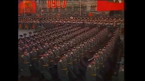 Soviet Union 1979 parade with Soviet March
