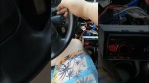 Почти установил подрулевой джойстик мультимедиа от дастера в ларгус. Первый запуск.