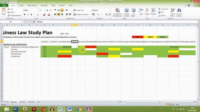 How to create the perfect STUDY PLAN using Excel | Step by step plan to A* grades | LPC смотреть онлайн