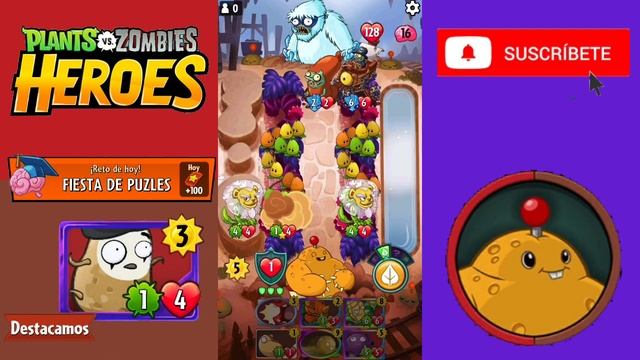 Fiesta de puzzles - PvZ Héroes Spudow vs Cerebro Congelado смотреть онлайн