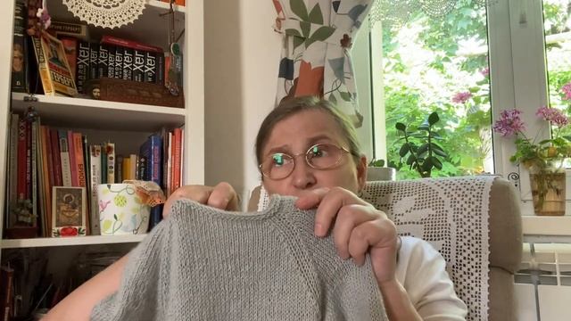 Детское Платье Реглан связала спицами из пряжи Gazzal смотреть онлайн