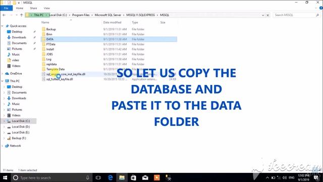 Attaching database to mssql server 2012 смотреть онлайн