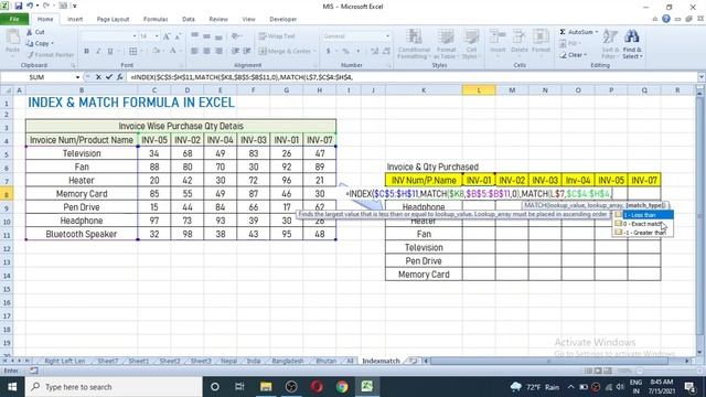 Learn INDEX & MATCH Formula in Excel смотреть онлайн