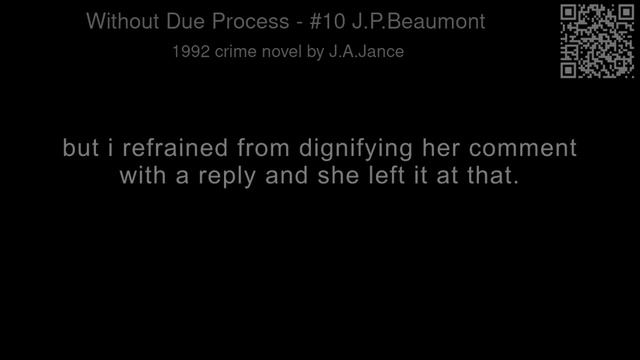 Without Due Process - #10 J.P.Beaumont ?? CC ⚓ by J.A.Jance смотреть онлайн