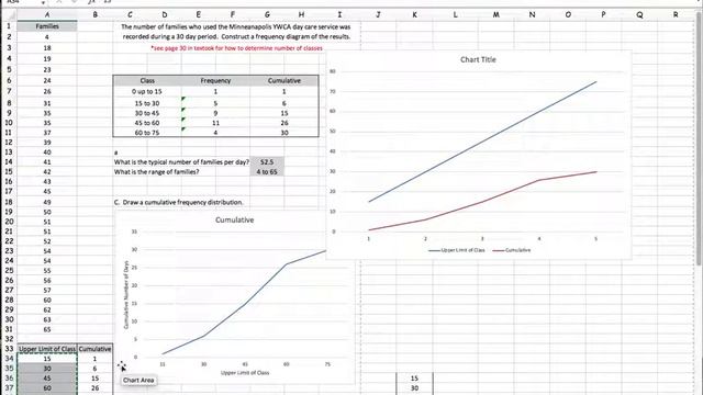 Creating a Cumulative Frequency Graph in Excel смотреть онлайн