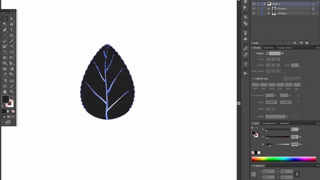 How to draw a tree in Adobe Illustrator ??????? brushes ?️ смотреть онлайн