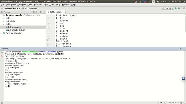 7. Python List Method append смотреть онлайн