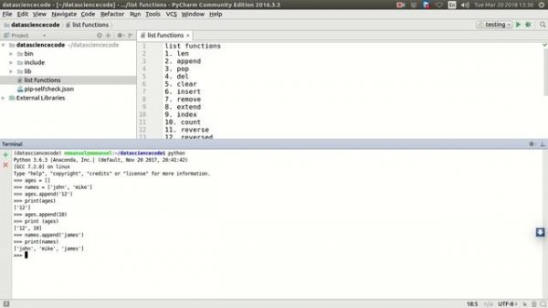 7. Python List Method append