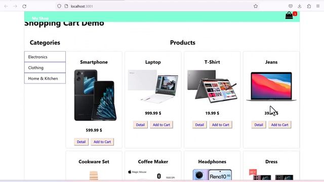 Hướng dẫn Shopping Cart với React | Xây dựng Giỏ hàng đơn giản bằng ReactJS (kèm code) смотреть онлайн