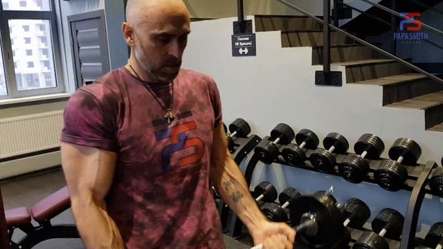 СУПЕР СЕТ НА БИЦЕПС ОТ ПАПЫ СМИТА № 2