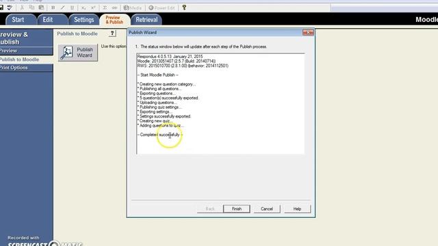 Exporting Respondus Test to Moodle смотреть онлайн