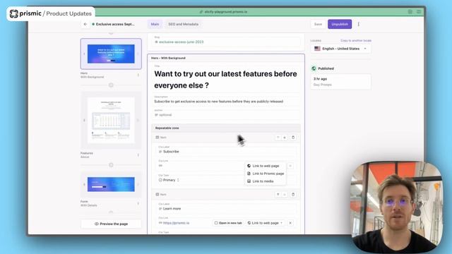 Slice Templates, Page Snippets and 7 other exciting releases! - Prismic Updates смотреть онлайн