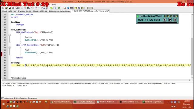 [AHK GUI] AutoHotkey Gui Mini Tut #29 Progress Bar смотреть онлайн