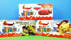 Раритетные Киндер Сюрпризы #2! ТАЧКИ Дисней, ШРЕК, Цыпленок Цыпа! TOYS Kinder Surprise unboxing