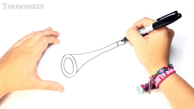 How to draw a Trumpet for Kids | Trumpet Easy Draw Tutorial смотреть онлайн