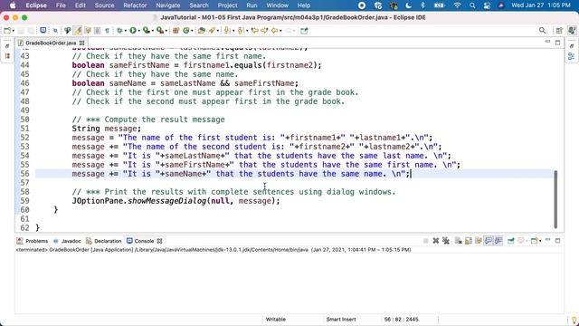 Java M04GA3P1 Grade Book Order смотреть онлайн