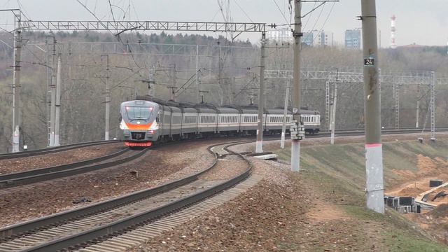 Электропоезд ЭП2Д-0016 ЦППК перегон Очаково - Москва-Сортировочная-Киевская смотреть онлайн