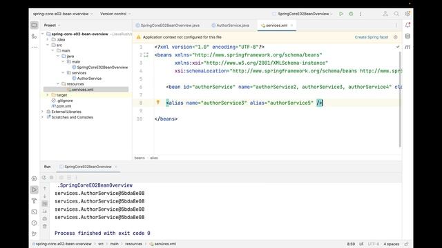 Spring Core - Episode 02 - Different ways to create a bean смотреть онлайн