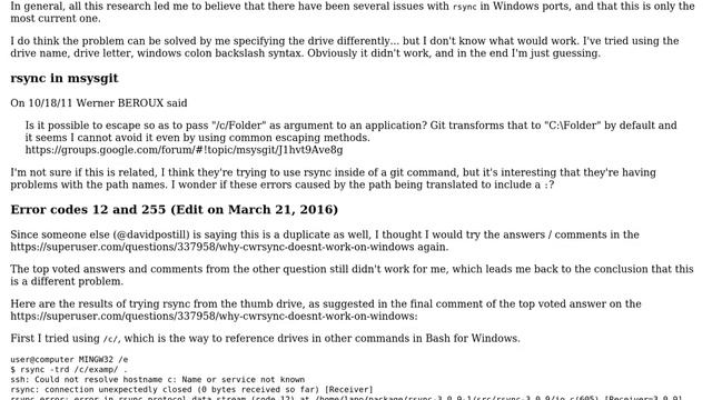 Unable to rsync to another volume with Git Bash (2 Solutions!!) смотреть онлайн