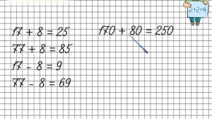 Приемы устных вычислений вида 470 + 80, 560   90. Математика 3 класс