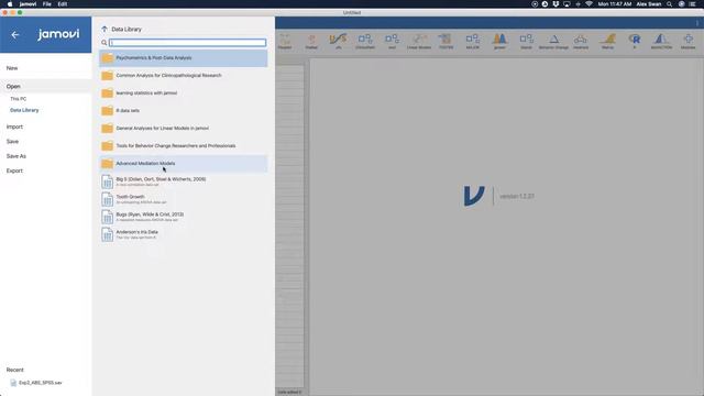 Jamovi 1.2/1.6 Tutorial: Opening Data Files (Episode 1) смотреть онлайн