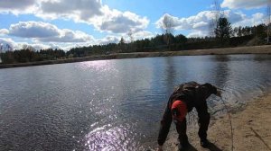 Боковой кивок и мормышка,ловля форели в Латвии!