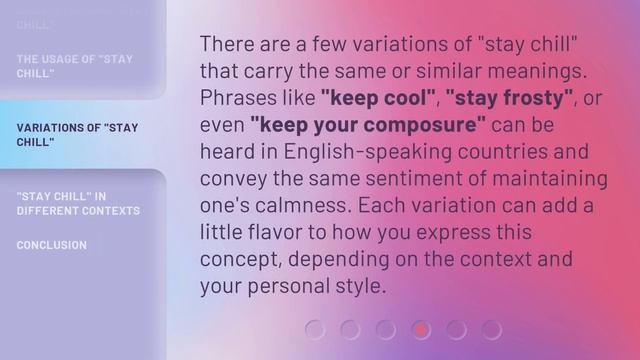 Stay Chill: Unraveling the Cool Phrase in English смотреть онлайн