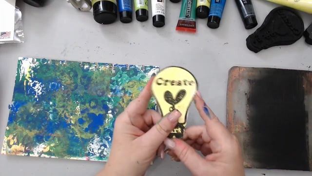 Art Journal Page with my LIGHTBULB FOAM STAMP from Joggles | How to make a focal point with my stam смотреть онлайн