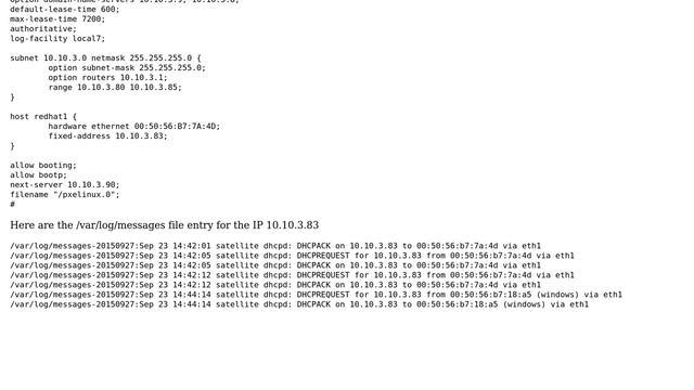Unix & Linux: Redhat DHCP Server issues IP by not validating mac address смотреть онлайн