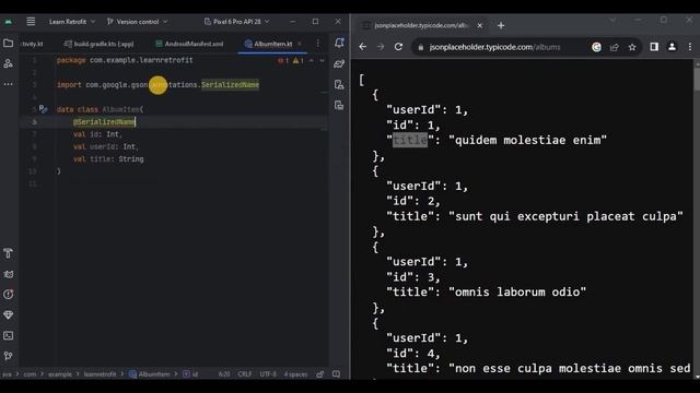 Retrofit in Android Studio using Kotlin | Android Knowledge смотреть онлайн