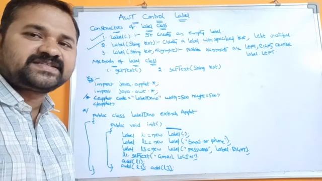 Label || AWT Controls || Java AWT смотреть онлайн