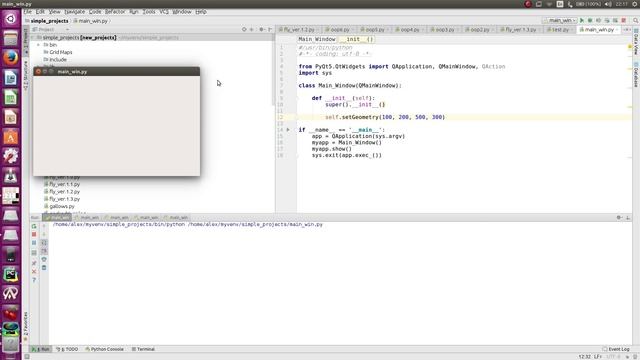 Создание главного окна на PyQt5 часть1 смотреть онлайн