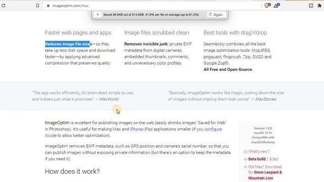 ImageOptim - A Mac Utility For Image Optimisation Without Losing Quality смотреть онлайн