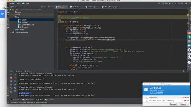 Java project Library Management : Student domain object - step 3 смотреть онлайн