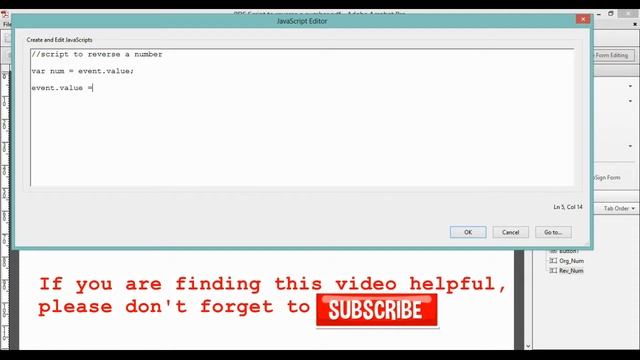 PDF Form Script to Reverse a Number e. g. 12345 to 54321; 0012 to 1200 | Adobe Acrobat Form Script смотреть онлайн