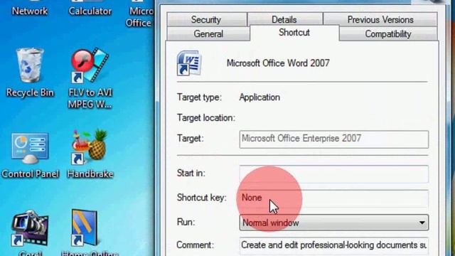 Shortcut Key To Open Microsoft Word (MS Office)