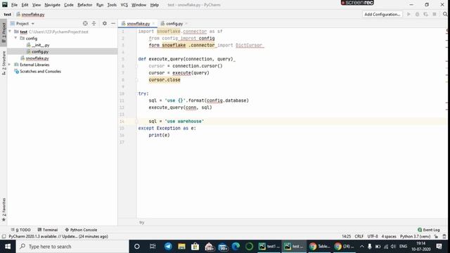 Connection of Snowflake using python смотреть онлайн