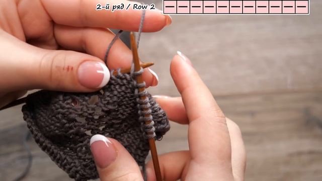 Ажурная линия реглана спицами на 7ми петлях ? Lace Raglan line pattern for 7 stitches смотреть онлайн