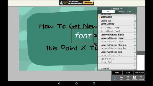 How To Get Free, New Fonts Easily - Ibis Paint X Tutorial for Beginners смотреть онлайн
