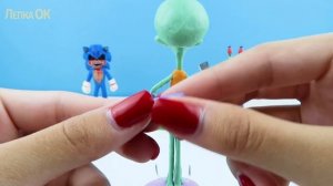 СКВИДВАРД и его СТРАШНАЯ Форма ЕХЕ из Губка Боб Квадратные Штаны. Лепим из пластилина с Лепка ОК