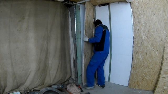 #6 Как утеплить гараж изнутри . Утепление гаража пенопластом . смотреть онлайн
