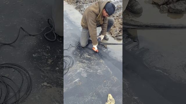 Сварка мембраны феном смотреть онлайн